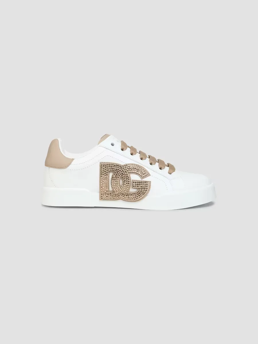 Portofino Leather Sneakers by Dolce & Gabbana