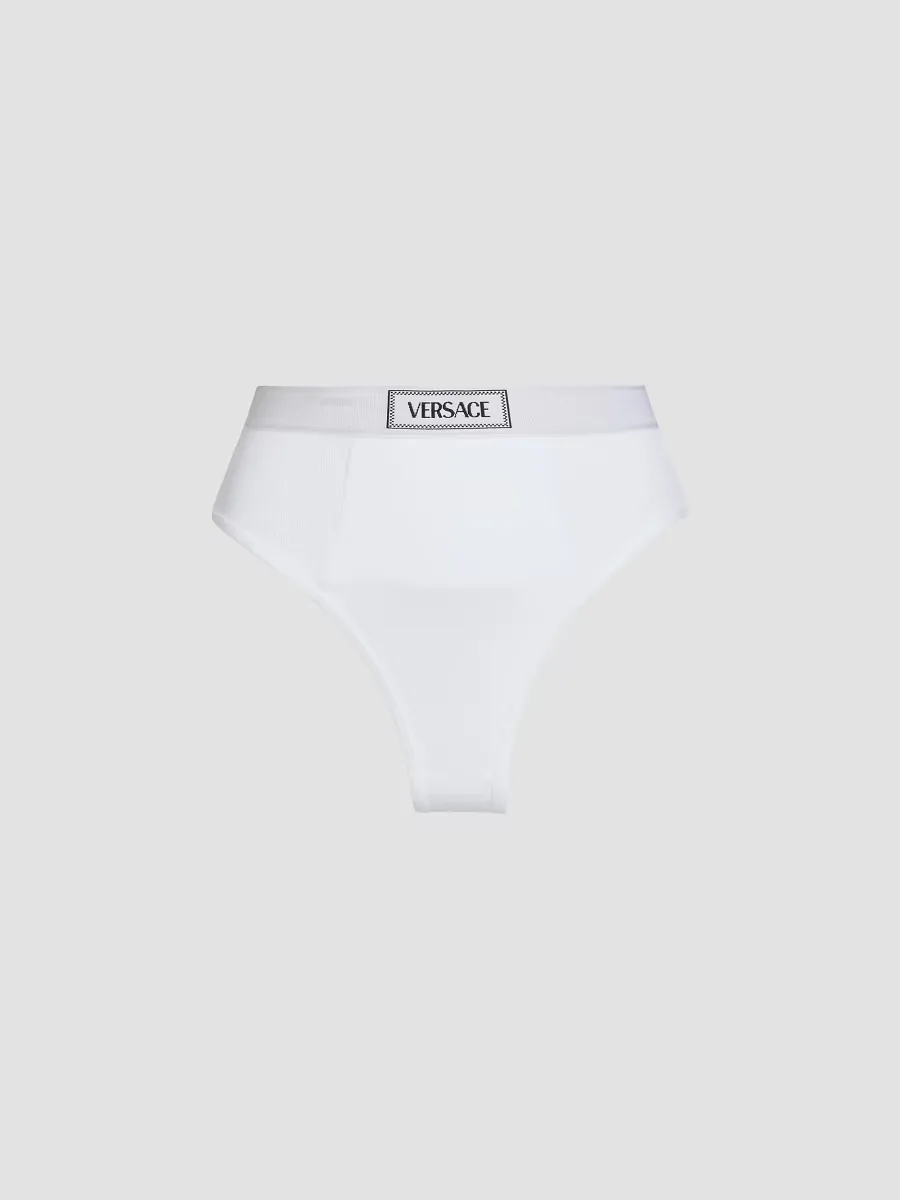 Ribbed Logo Brief by Versace