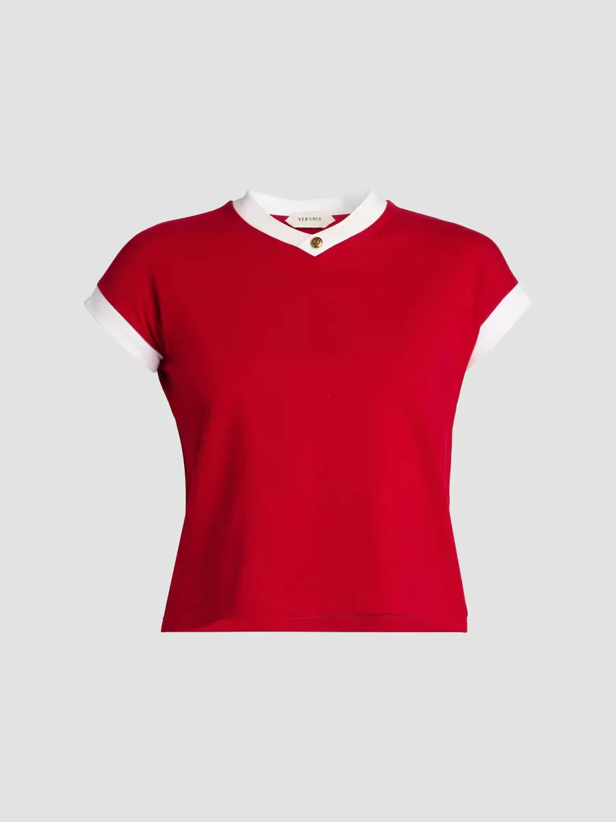 Vintage Medusa Cotton T-Shirt by Versace