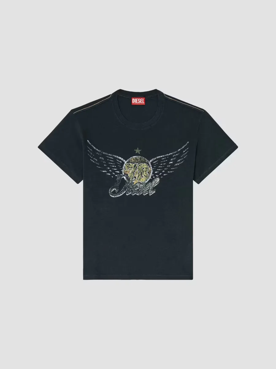 Gerio Cotton-Blend Crewneck T-Shirt by Diesel