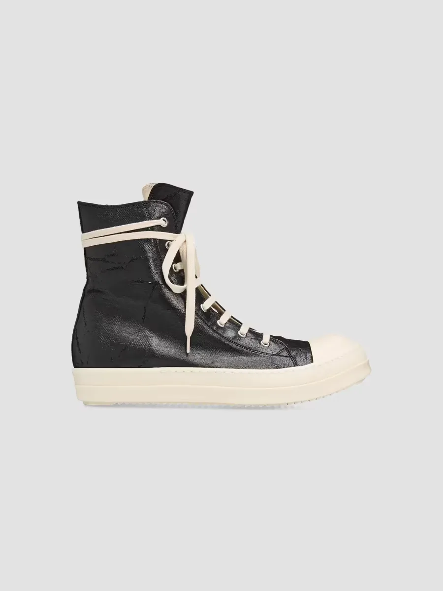 Drkshdw by Rick Owens Sneaks Coated Canvas High-Top Sneakers by Rick Owens