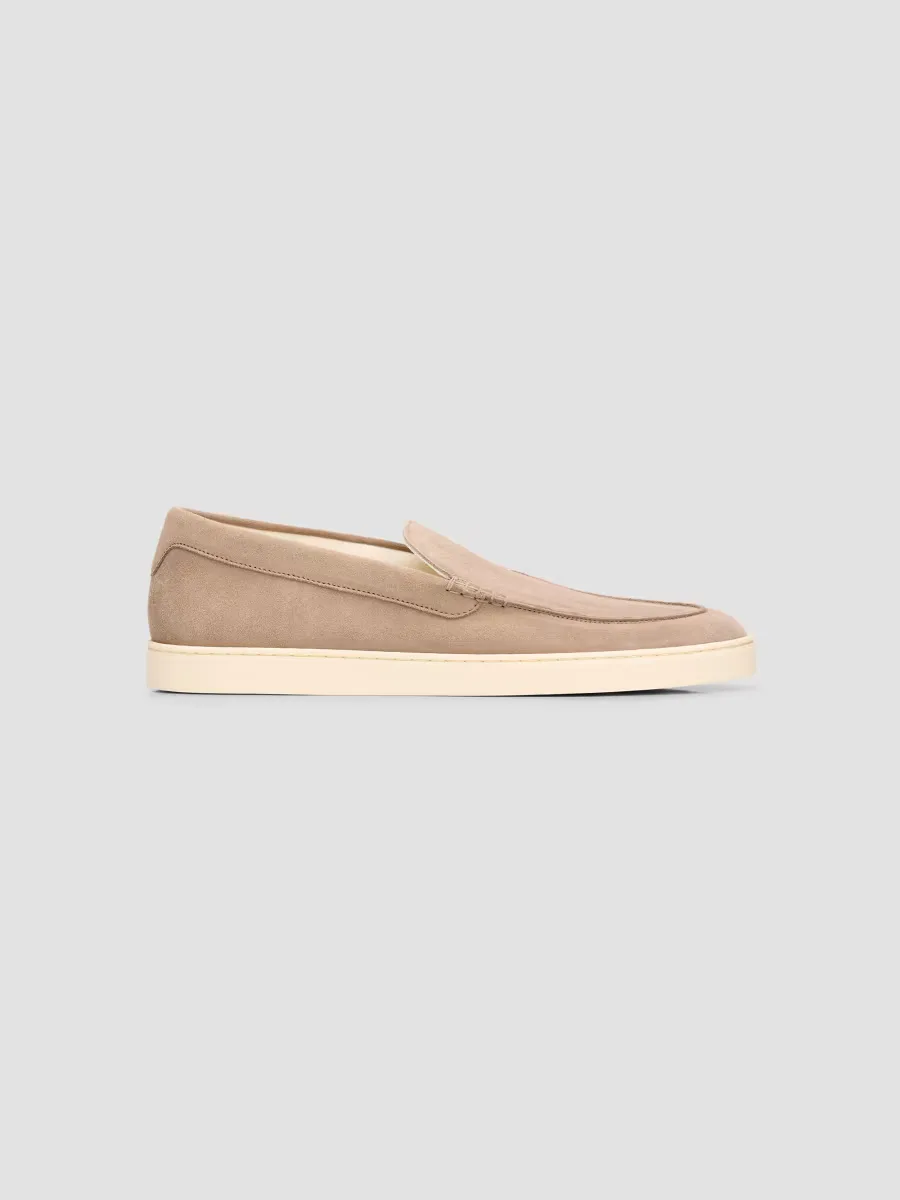 Suede Slip-On Low-Top Sneakers by Brunello Cucinelli