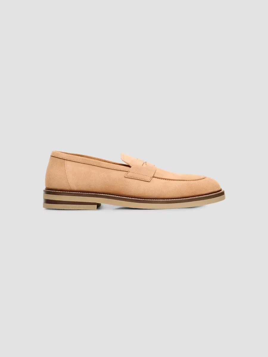 Suede Penny Loafers by Brunello Cucinelli