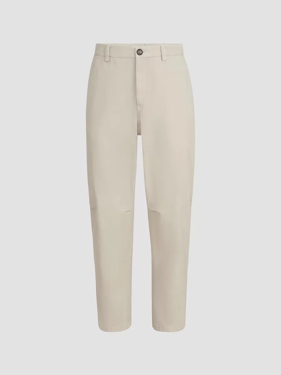 Garment-Dyed Trousers in Peached Cotton Gabardine by Brunello Cucinelli