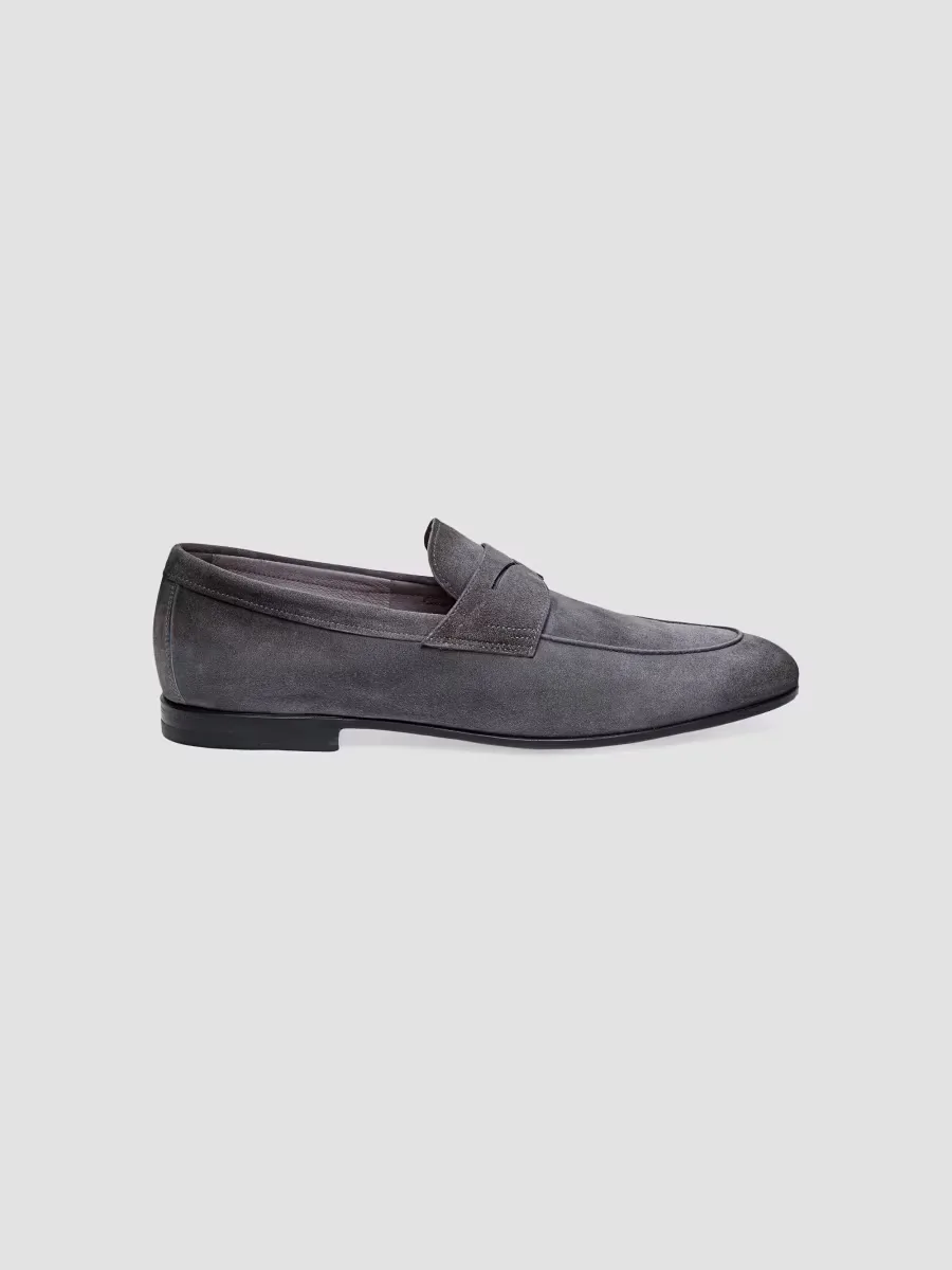 Carlos Suede Penny Loafers