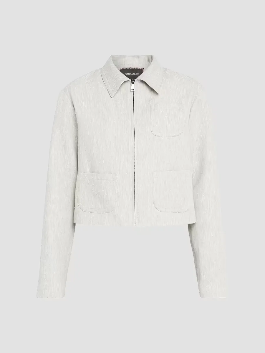 Slubbed Tailoring Boxi Jacket by Fabiana Filippi