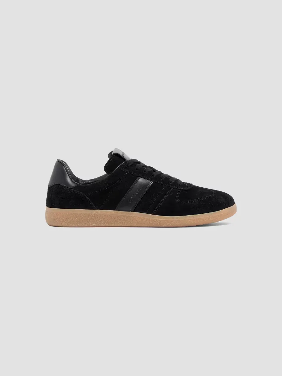 T-Bar Leather & Suede Low-Top Sneakers by Tom Ford