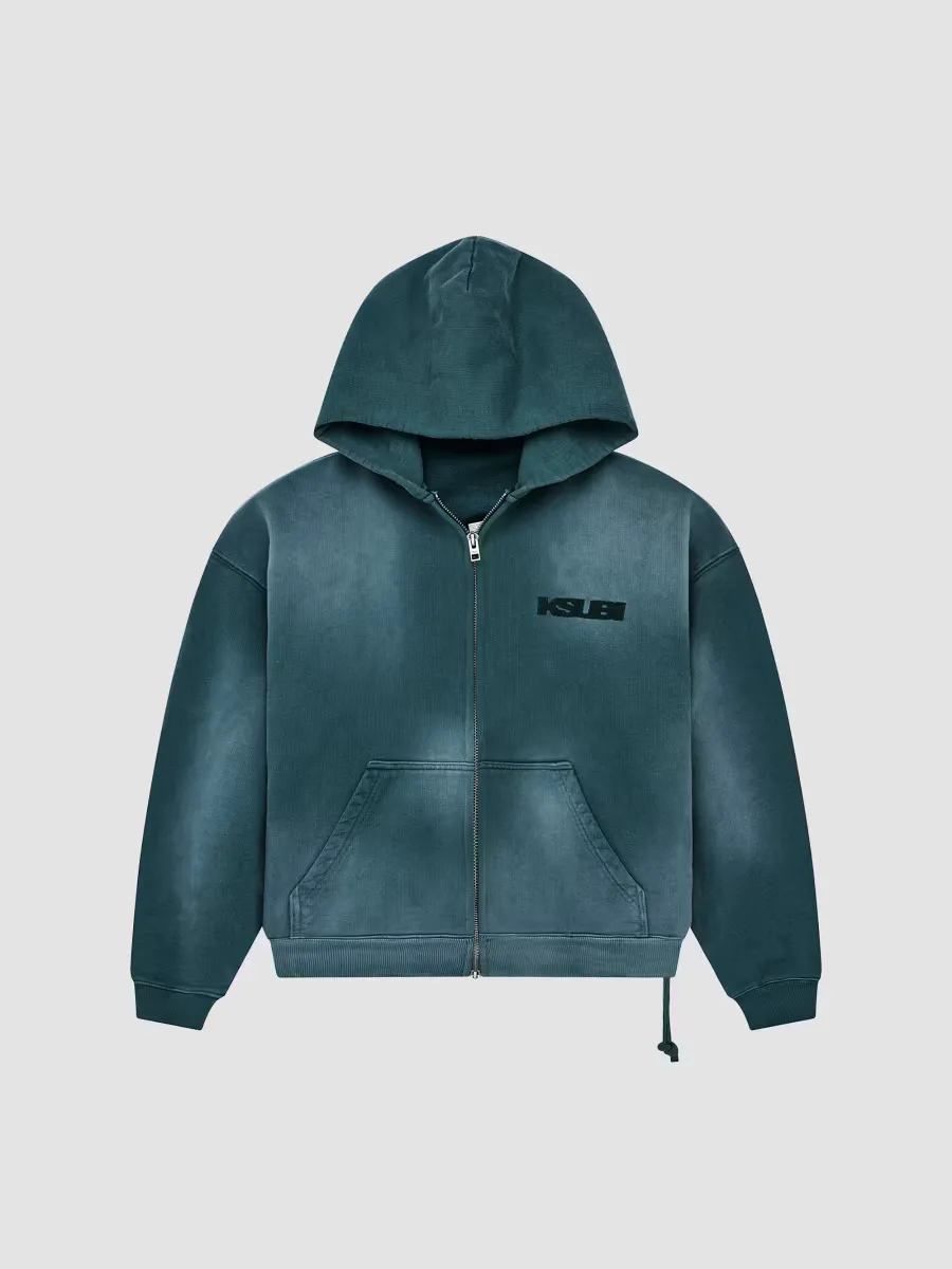 Rugged Cotton Zip-Front Hoodie by Ksubi