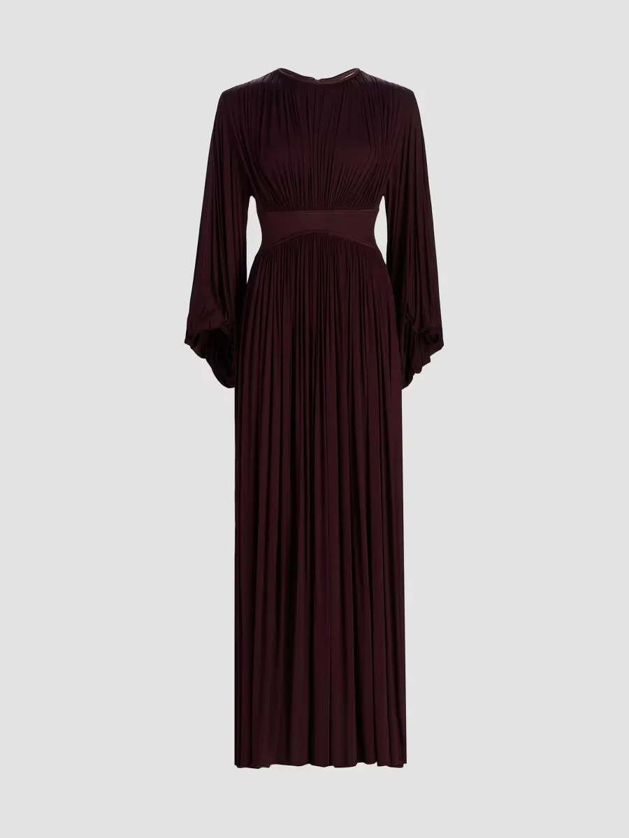 Luna Billow Pleated Maxi Dress by Zimmermann