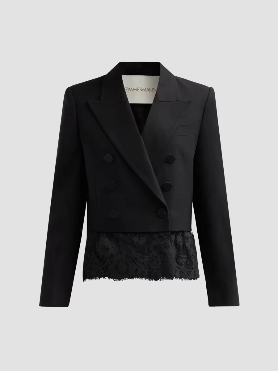 Valiant Lace Short Blazer by Zimmermann
