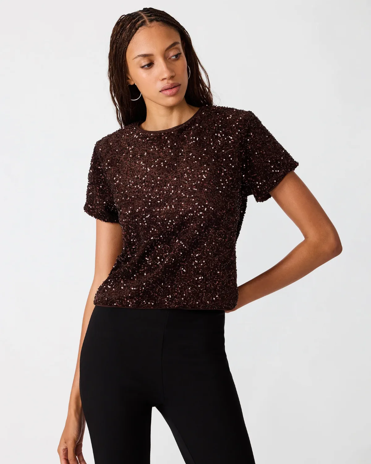 Cressa Top Short Sleeve Tops - Polyester/Elastane by Steve Madden