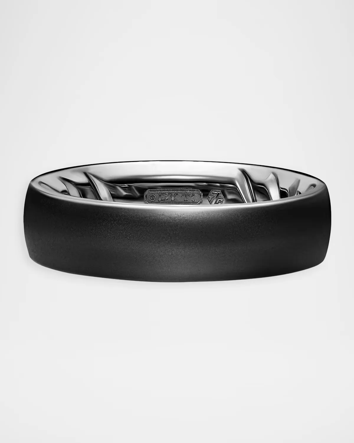 Streamline Band Ring in Black Titanium, 6.2mm