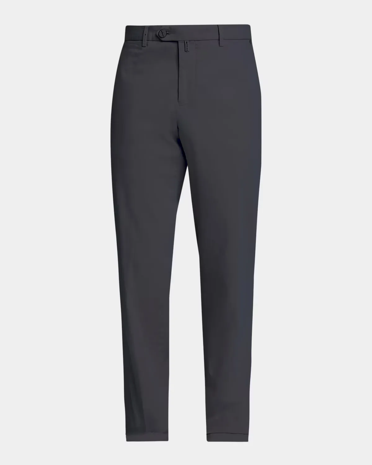 Stretch Tapered Leg Flat-Front Trousers by Kiton