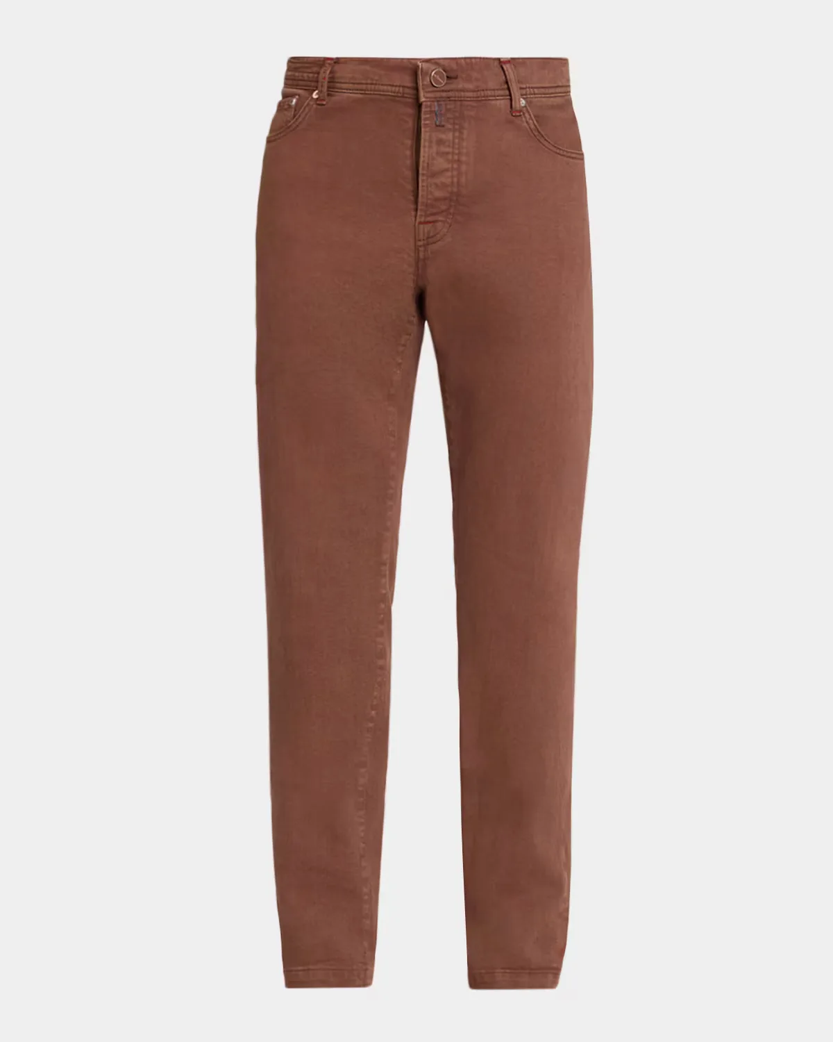 Stretch-Cotton Slim-Fit Trousers by Kiton