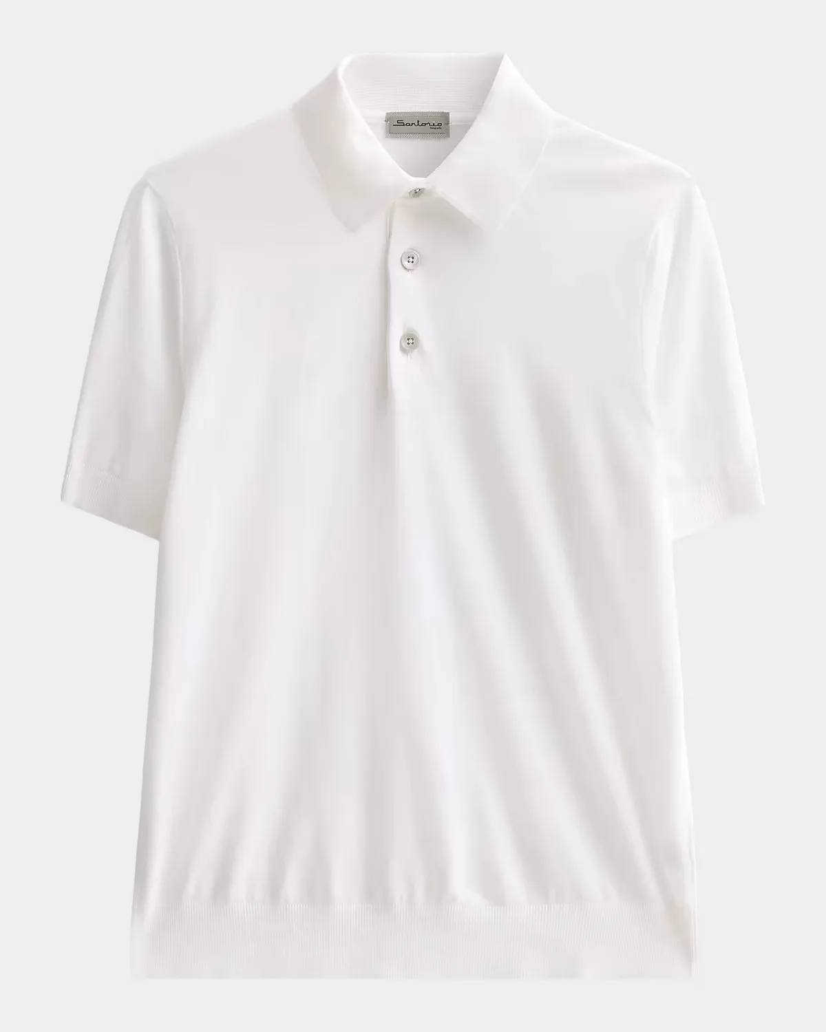 Knit Cotton Polo Shirt by Sartorio