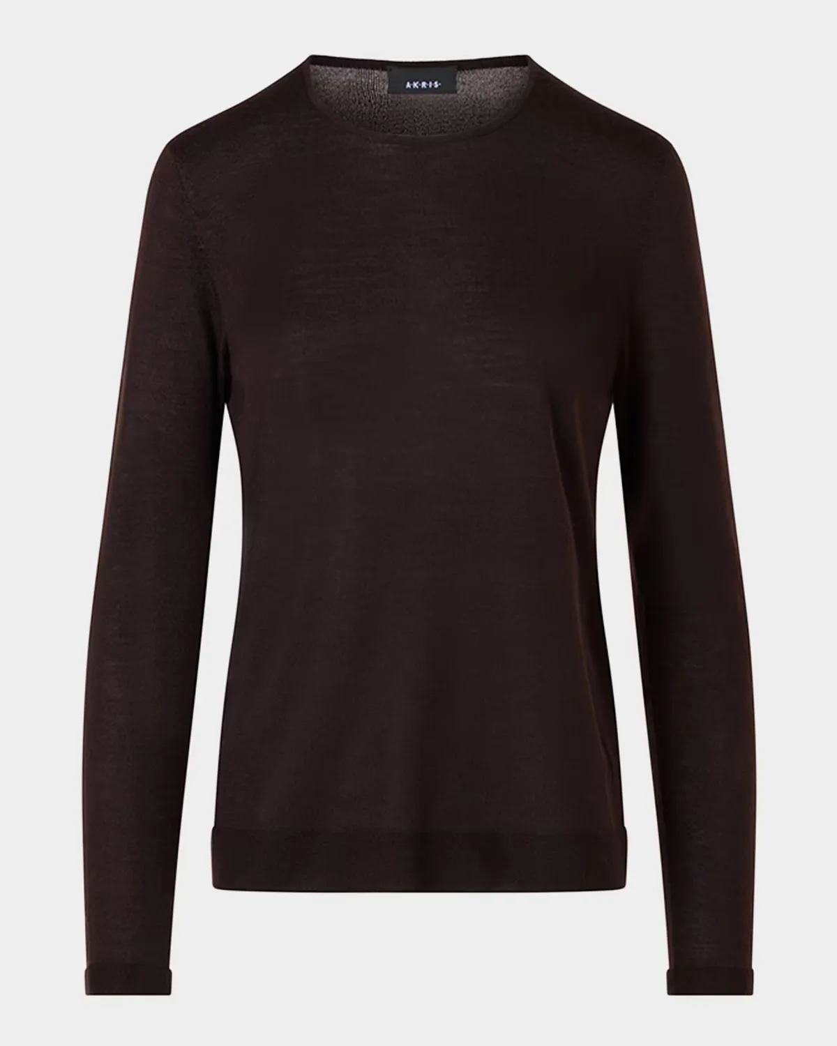 Cashmere-Silk Fine Gauge Knit Sweater by Akris