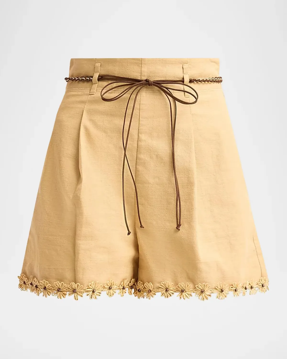 Mahon Flower Trim Shorts by Zimmermann