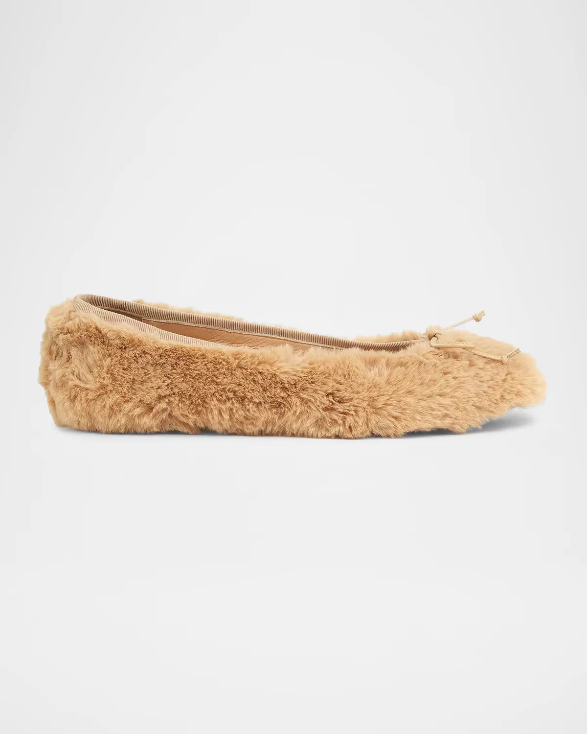 Lou Faux Fur Ballet Flats by Odiss
