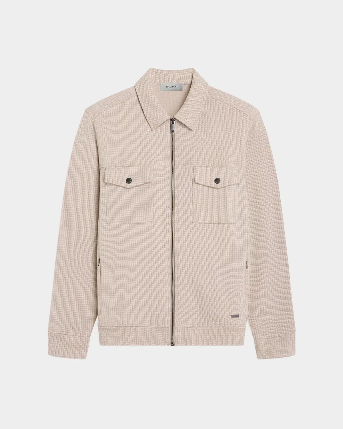 Houndstooth Full-Zip Jacket by BUGATCHI