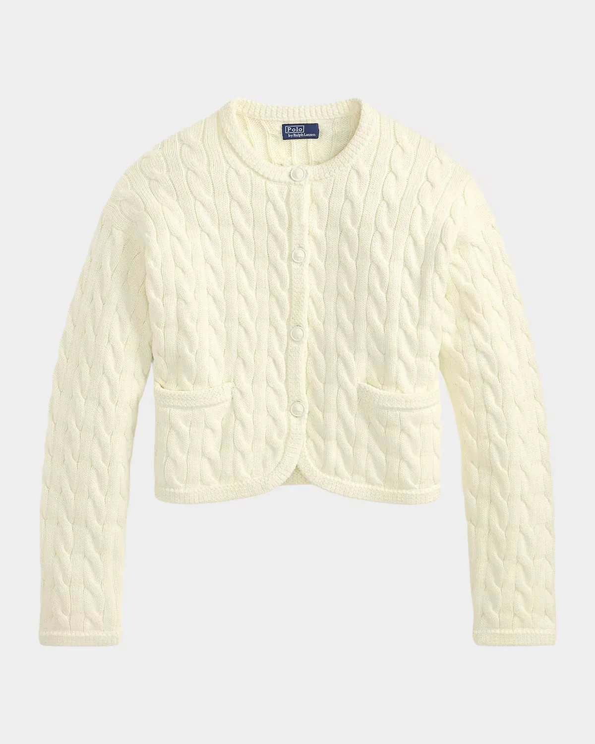 Cable-Knit Cotton-Blend Cardigan by Polo Ralph Lauren