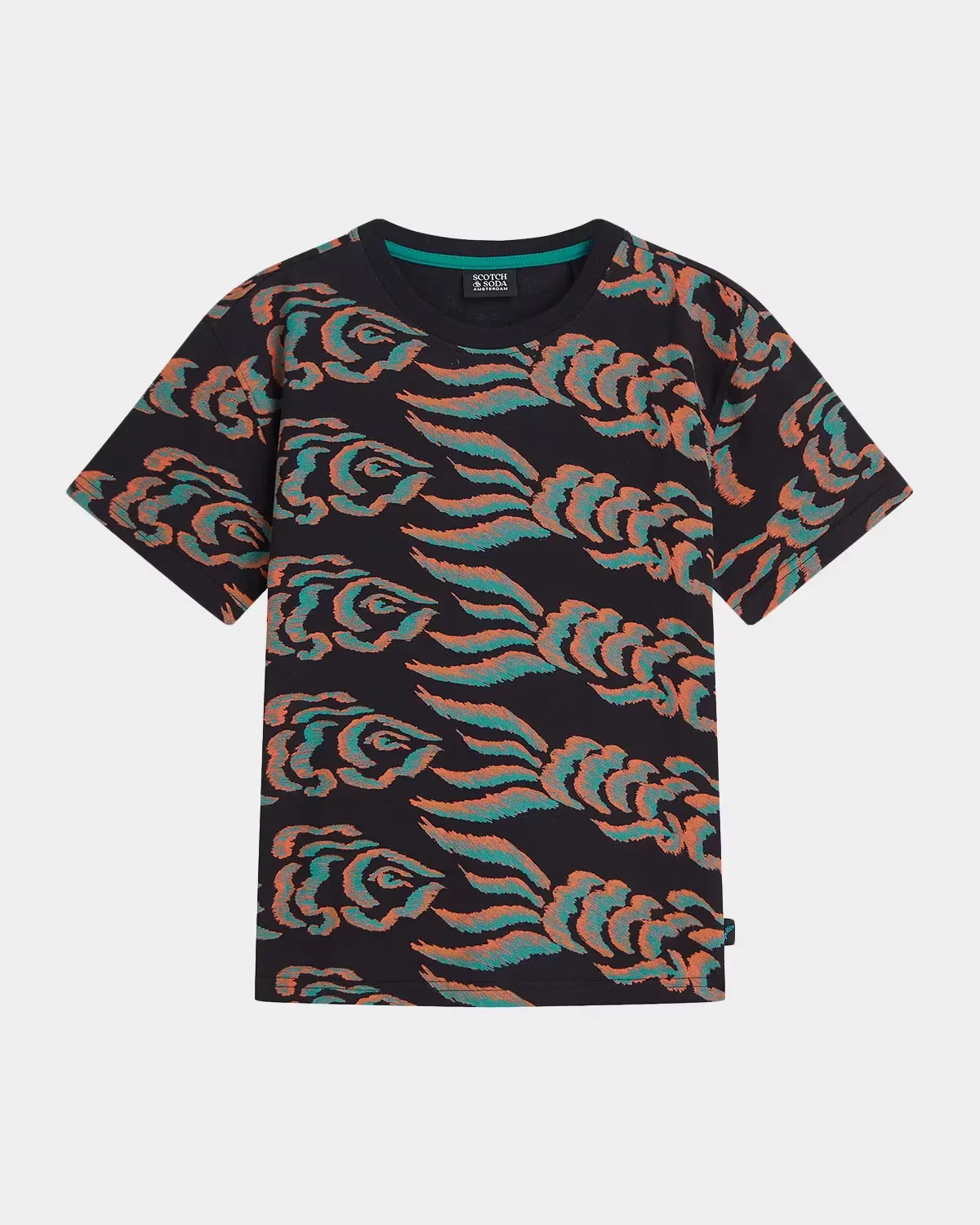 Graphic-Print Short-Sleeve Cotton T-Shirt by Scotch & Soda