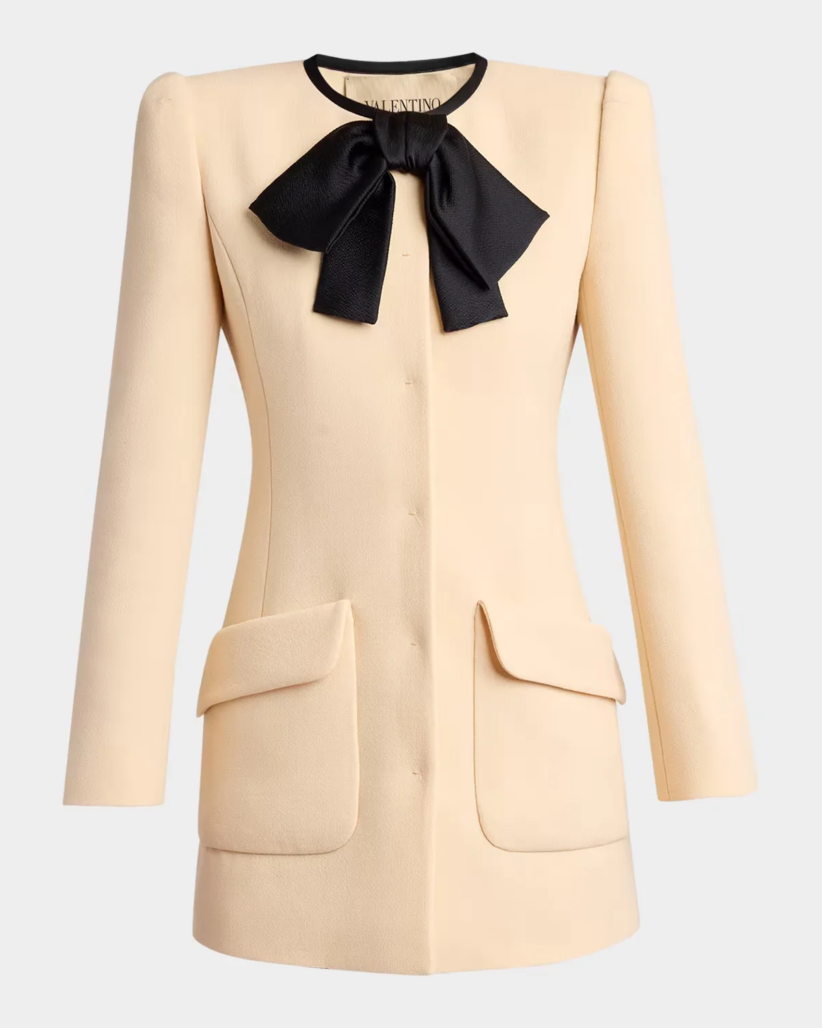 Tie-Neck Mini Blazer Dress by Valentino Garavani