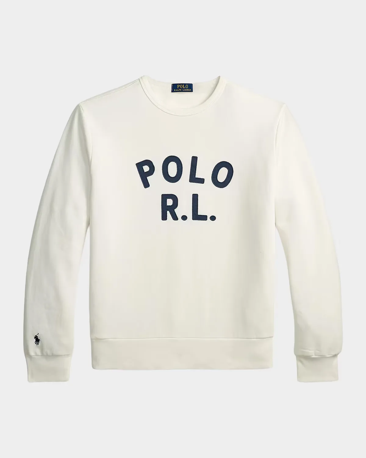 Logo Cotton-Blend Crewneck Sweatshirt by Polo Ralph Lauren