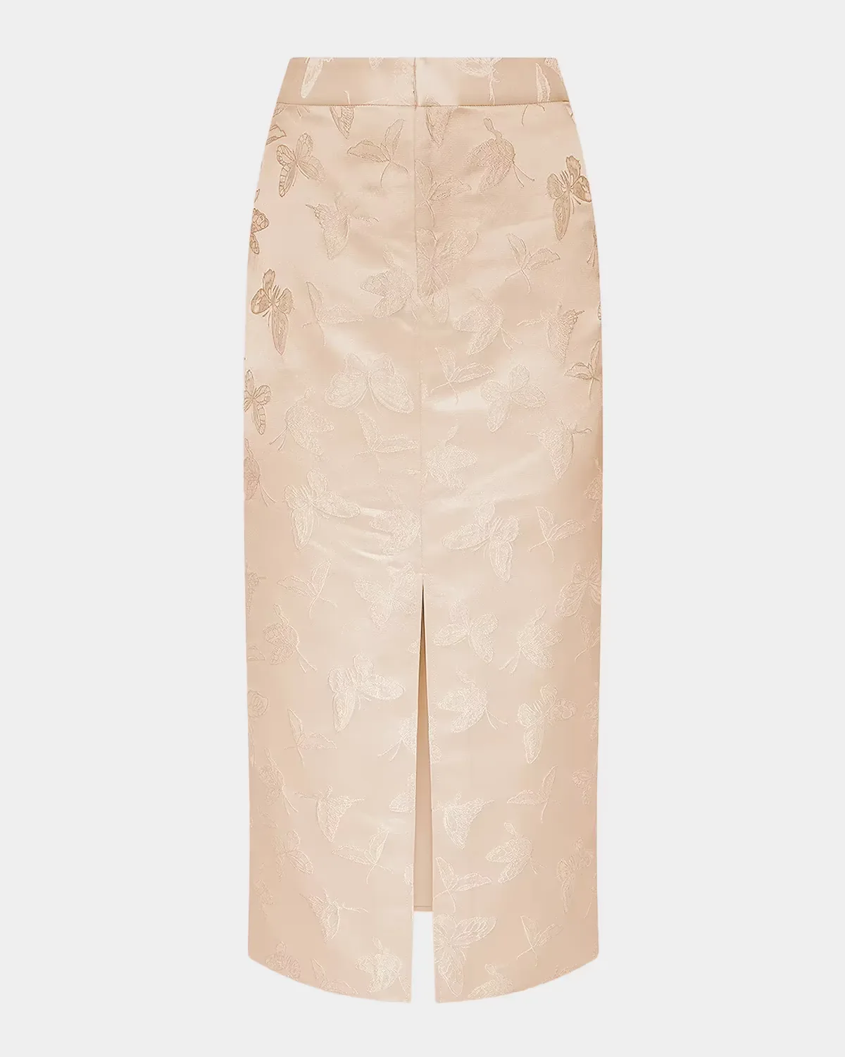Madonna Satin Jacquard Midi Skirt by L & apos;AGENCE