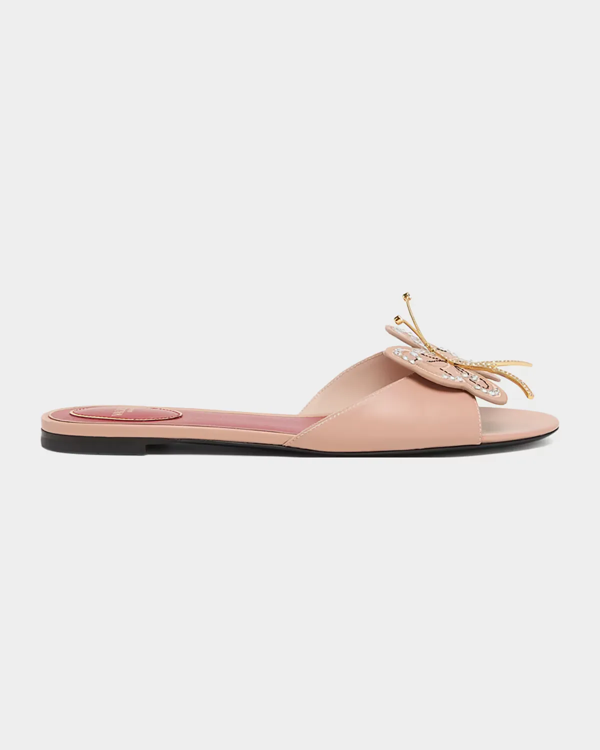 Flutterby Flat Slides by Valentino Garavani
