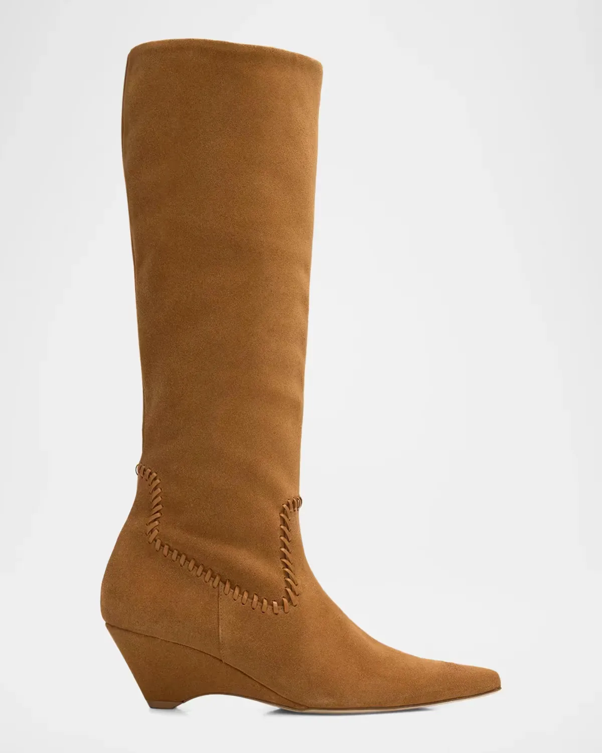 Resort Marta 60MM Whipstitched Suede Boots