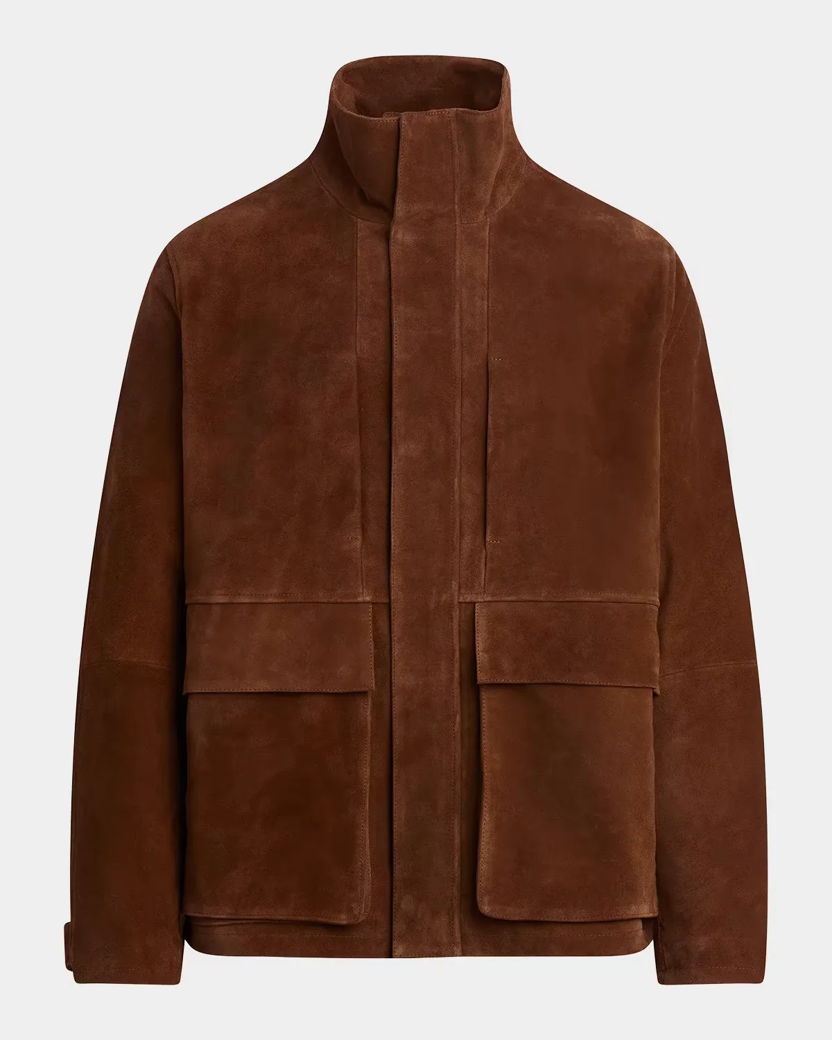 Suede Stand-Collar Field Jacket