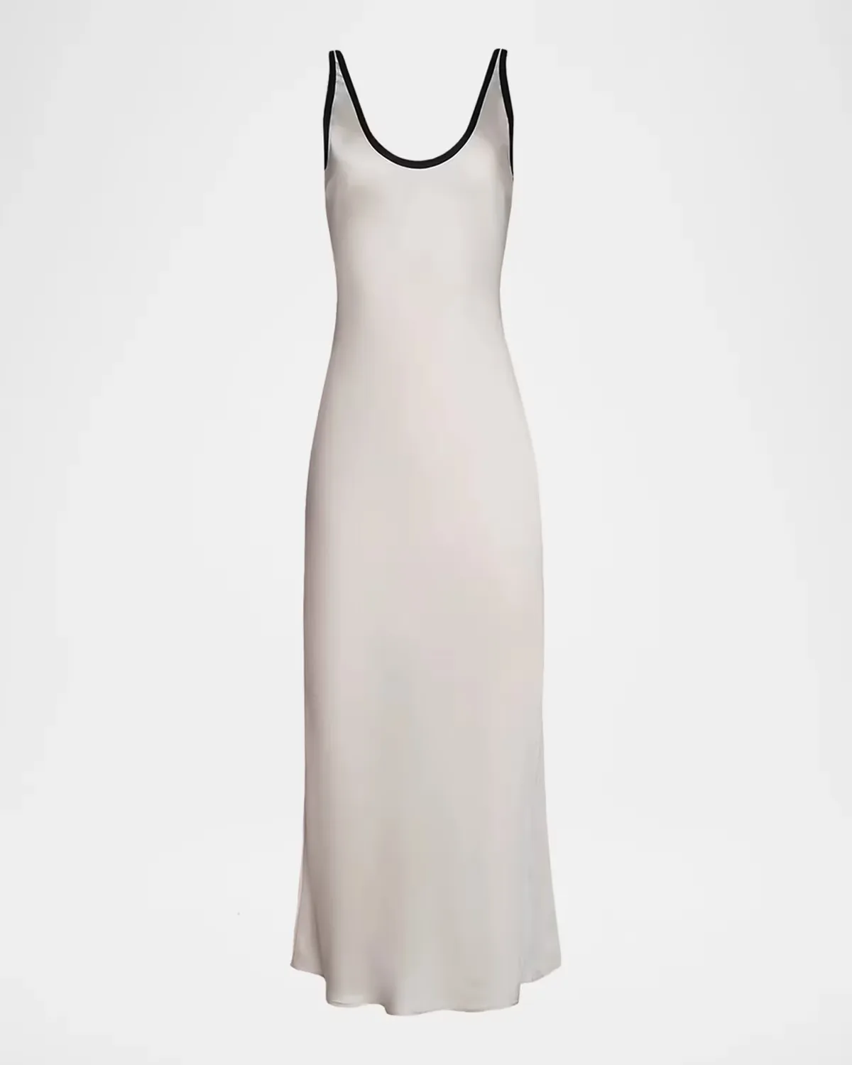 Akiya Contrast-Trim Maxi Dress