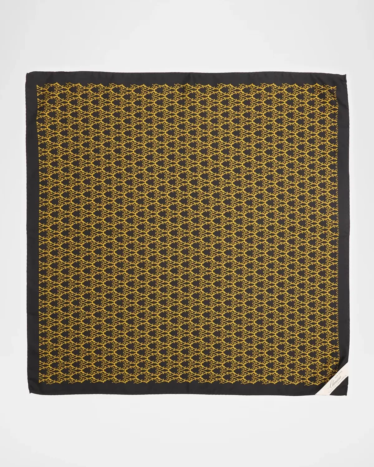 Monogram Silk Square Scarf by Willy Chavarria