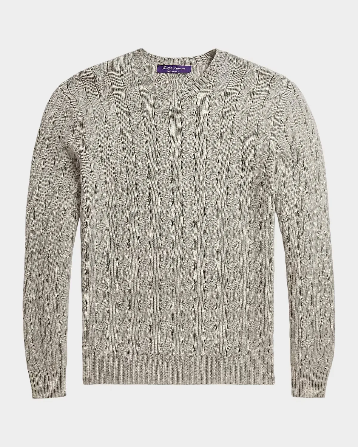 Cable-Knit Cashmere Crewneck Sweater by Ralph Lauren