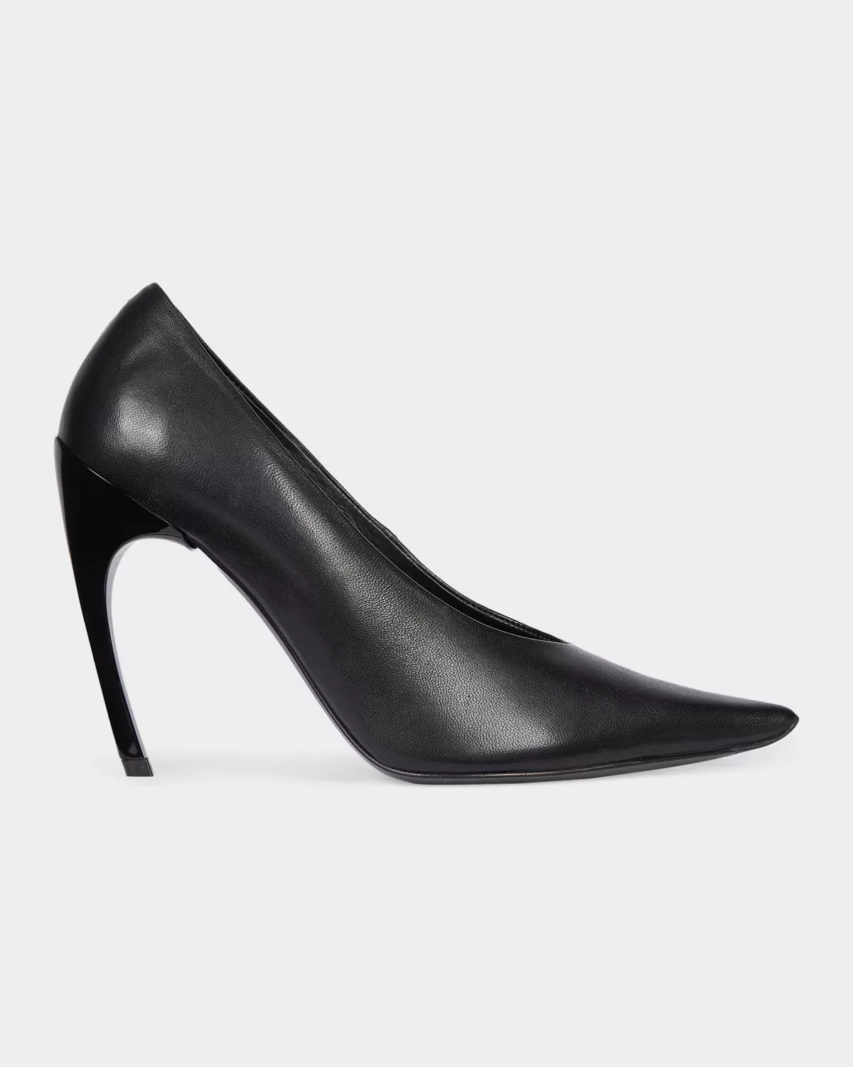 Choc Decollette 100MM Leather Curved-Heel Pumps by Roger Vivier
