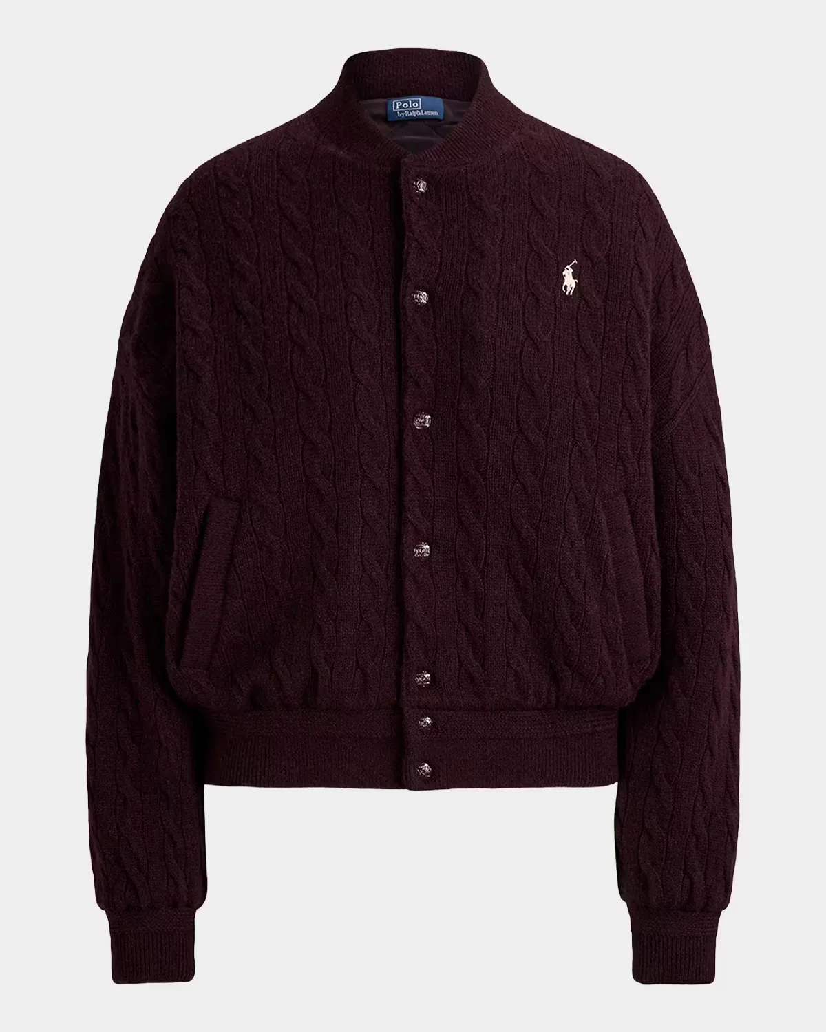 Cable-Knit Wool-Cashmere Jacket by Polo Ralph Lauren