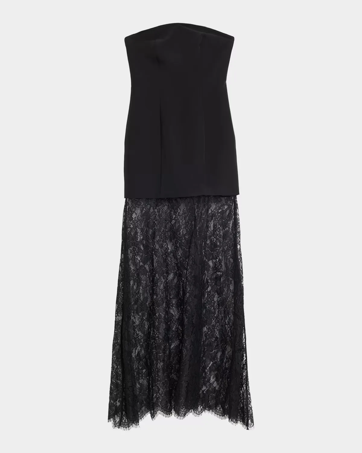 Gaelle Strapless Crepe & Lace Gown by As It May