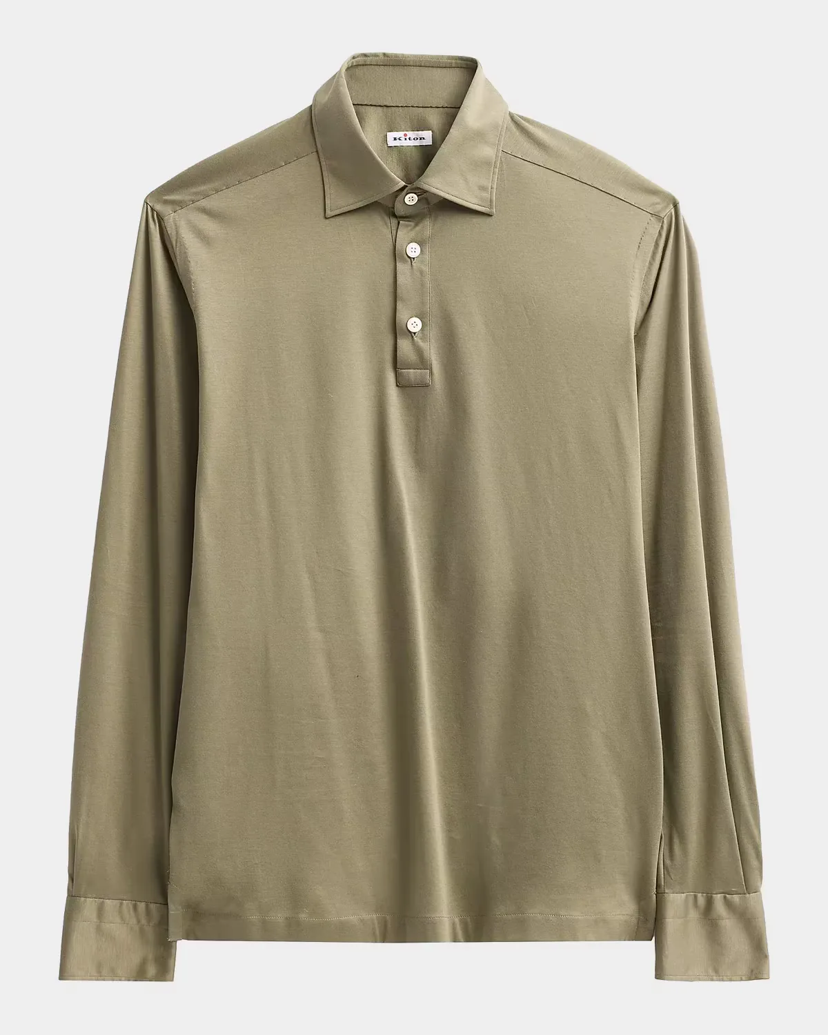 Cotton Pique Polo Shirt by Kiton