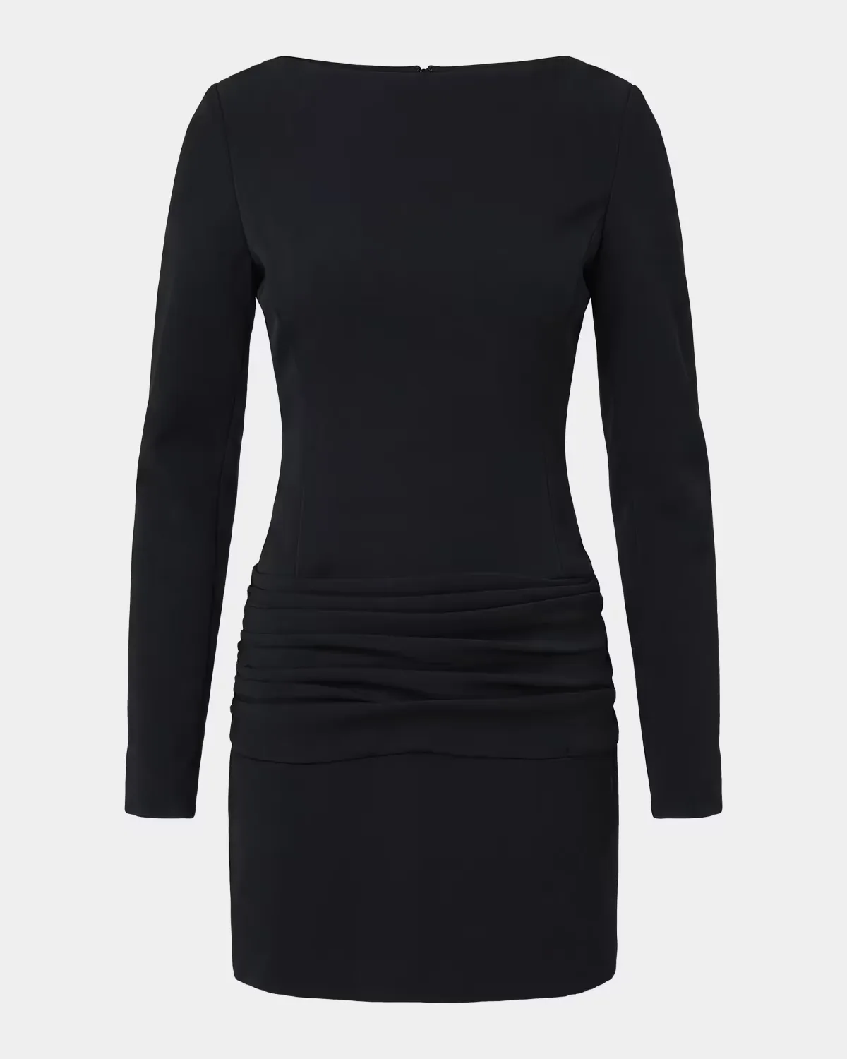 Olivia Ruched Boatneck Mini Dress by NICHOLAS