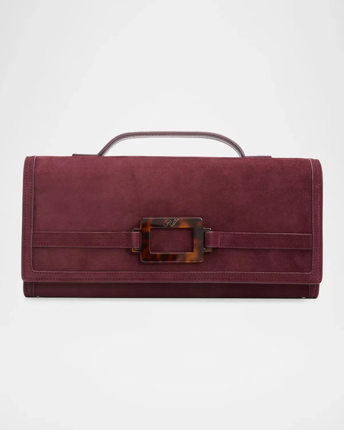 Belle Vivier Suede Clutch Bag by Roger Vivier