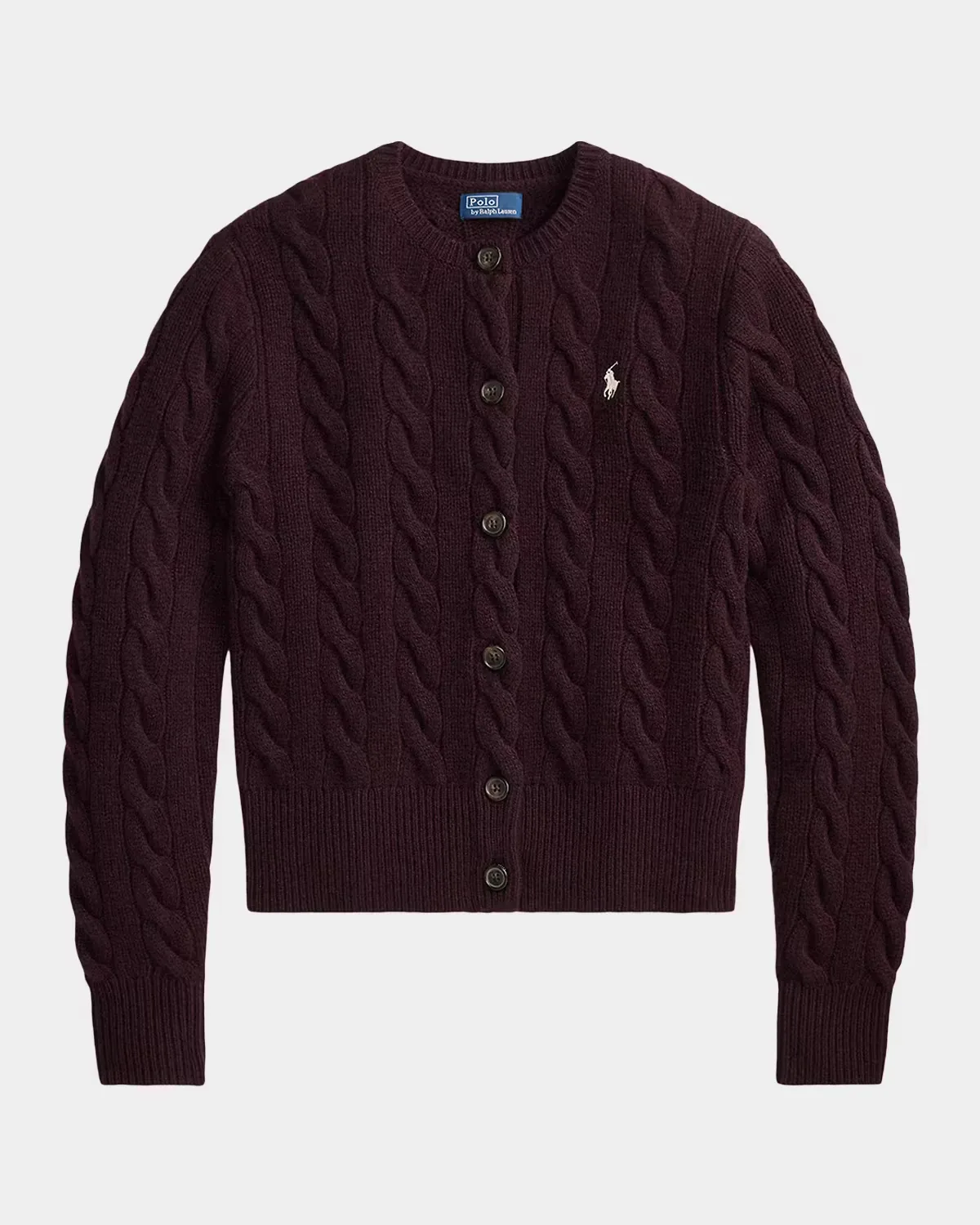Cable-Knit Wool-Cashmere Cardigan