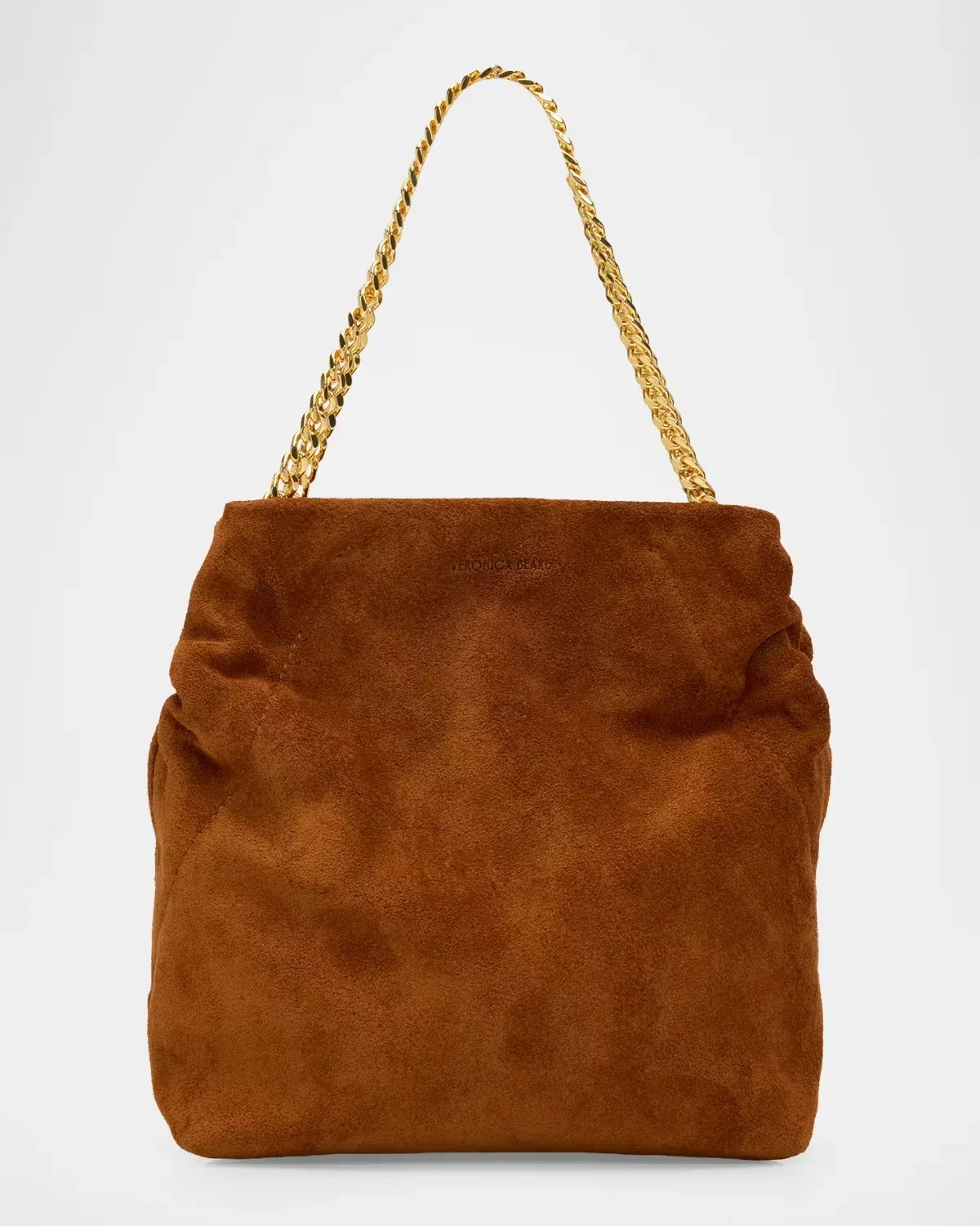 Small Slouchy Suede Shoulder Bag by Veronica Beard