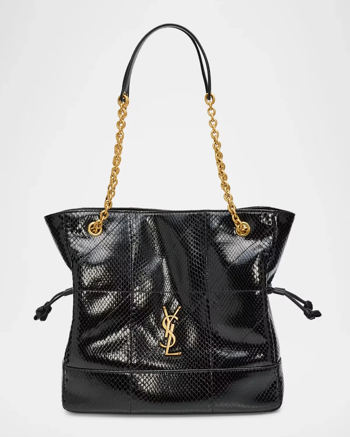 Jamie Snakeskin Shopping Tote Bag