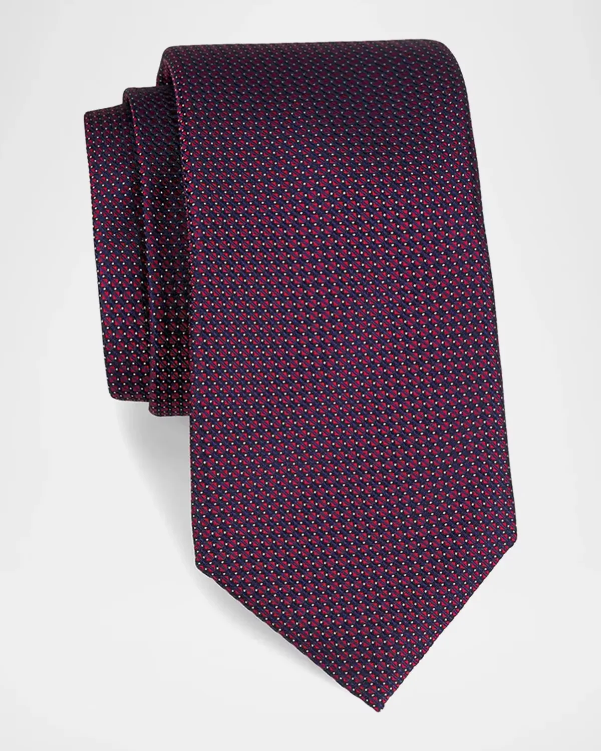 Neat Silk Tie by Canali