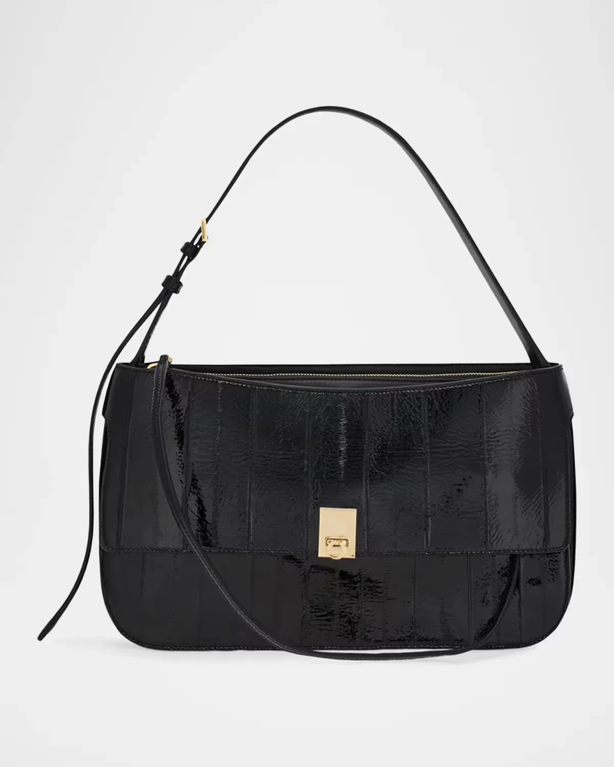 Cara Small Eel-Skin Shoulder Bag