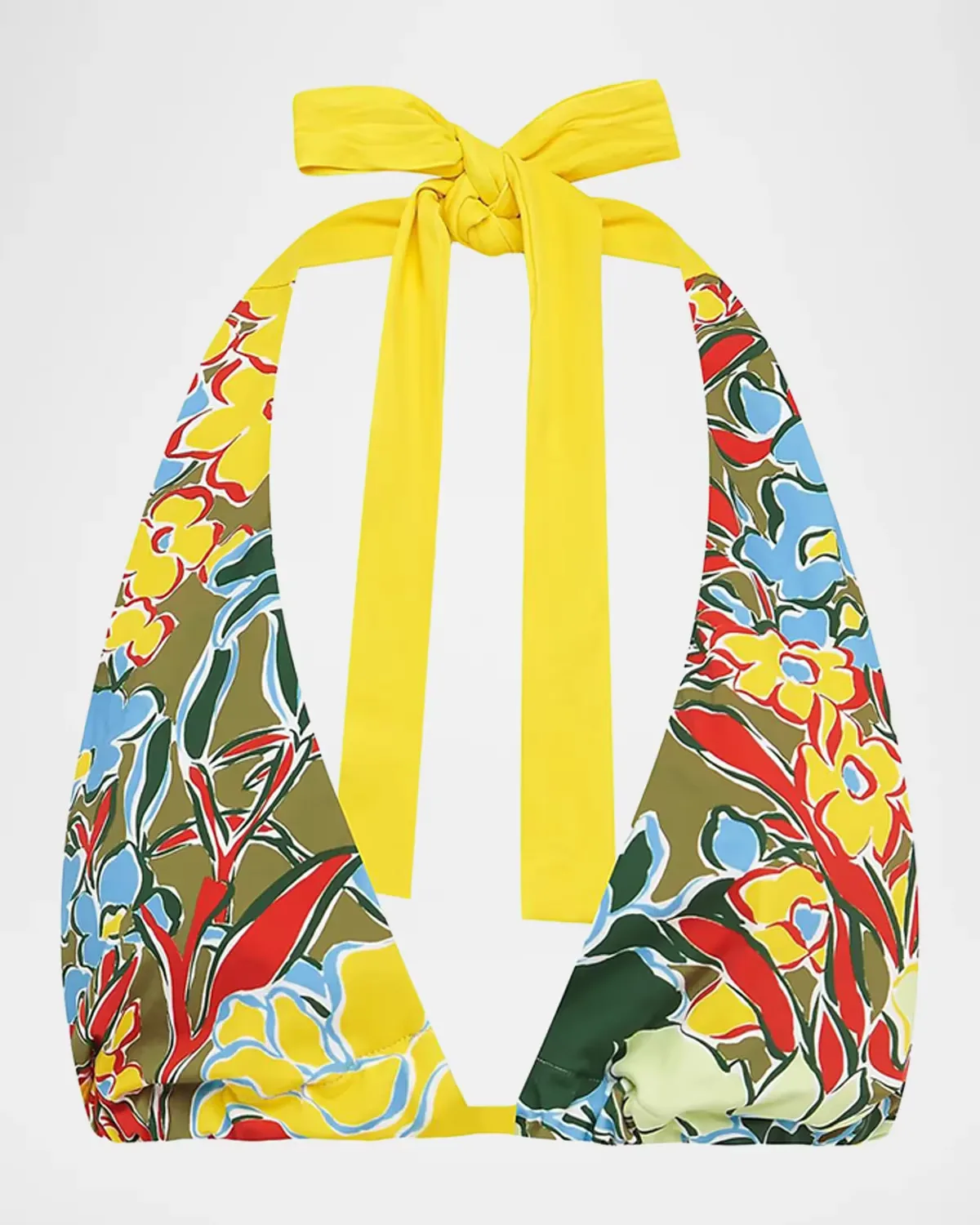 Solstice Floral Halter Bikini Top by ALMAIS