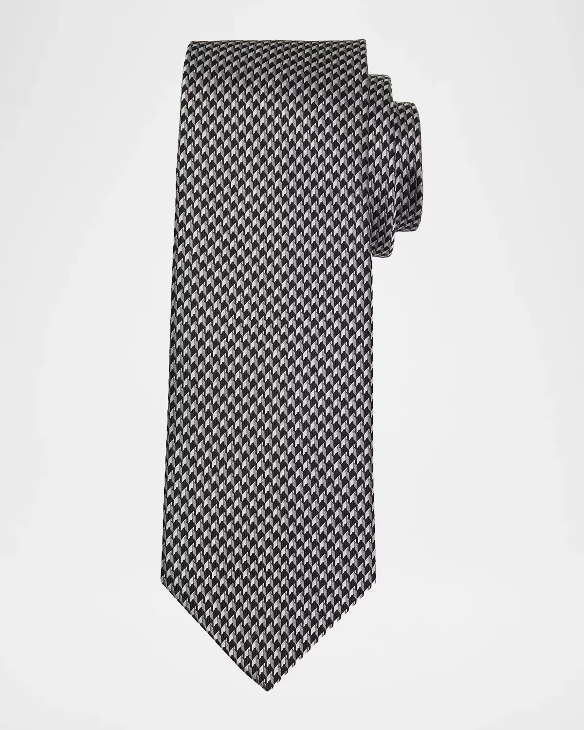 Micro Jacquard Silk Tie by Brioni