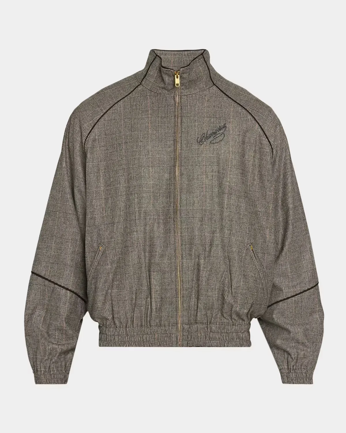 Ruff Rider Plaid Wool Track Jacket by Willy Chavarria