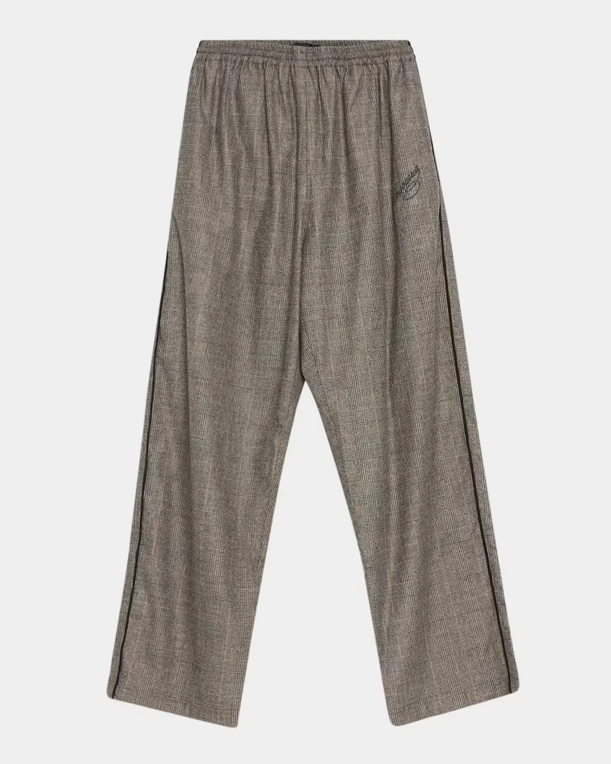 Ruff Rider Plaid Cotton Track Pants by Willy Chavarria