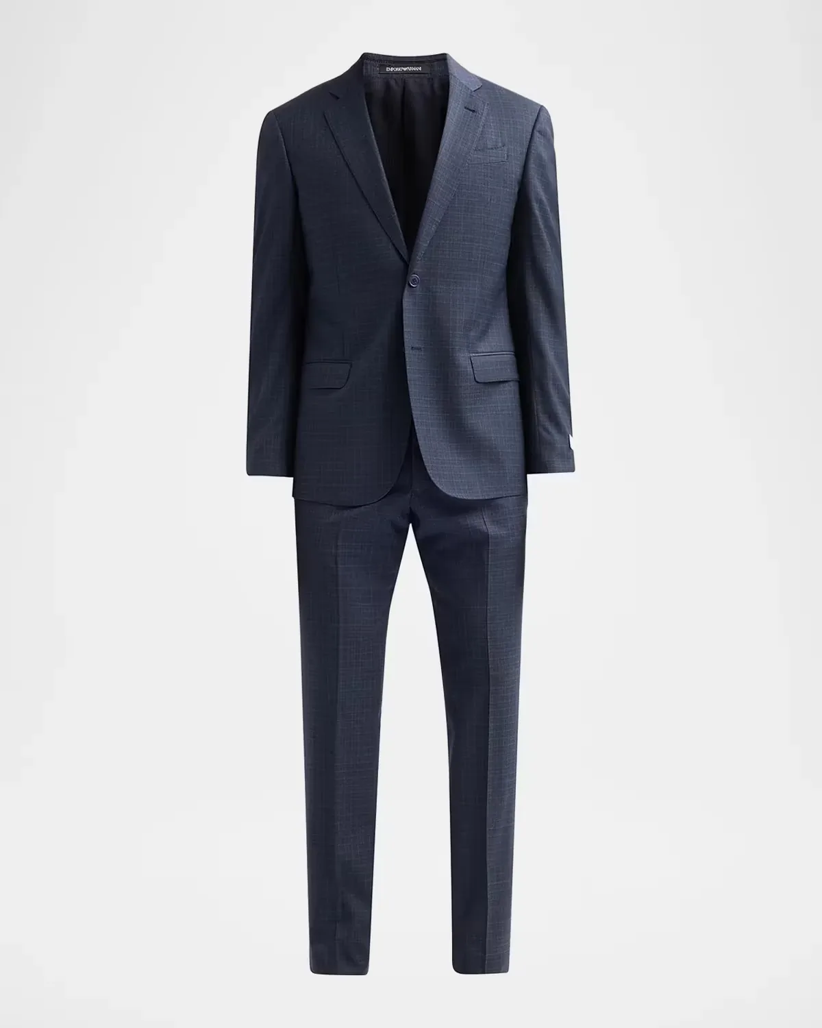 Textured Box Wool Single-Breasted Suit by Armani